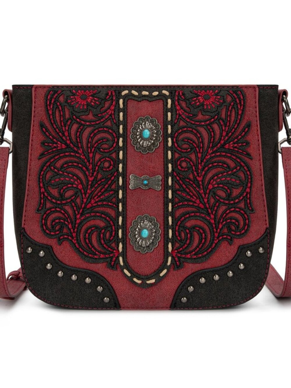 Crossbody Bags for Women Western Tooled Embroidered Purse